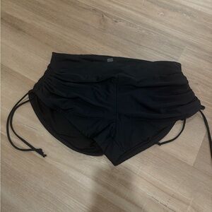 Black Swim Coverup Shorts